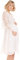 Herzmutter Robe de Grossesse élégante - Mousseline-Dentelle Robe de Maternité - pour Les Occasions festives-Célébrer-Marriage - pour Femme - 6400 (S, Crème Blanc)