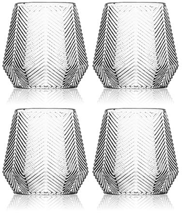 Bicchieri Acqua Vetro Modello di diamante Tazza di vetro trasparente Tazza di vetro ad alta temperatura Coppa di succo di alta temperatura per bere vetro borbonico / vino e bevande cocktail Bicchieri
