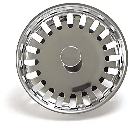 Misbroz Kitchen Sink Plug Strainer-Rust Proof Universal Sink Drainer Stopper- Sink Plug Replacement for Food/Hair Catcher- Hole Diameter 78mm
