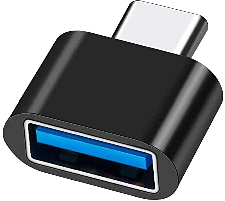 OcioDual 4 Stücke USB 3.0 Female auf Type C Male OTG Adapter Schwarz On The Go Datentransfer Konverter für PC Laptop Handy Smartphone