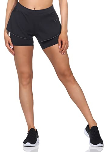GYMSHARK Speed 2 In 1 Damen Short