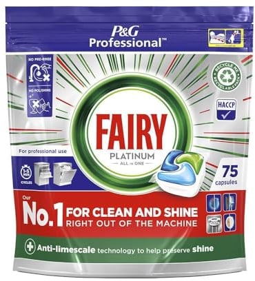 Fairy Professional Platinum Lot de 75 capsules pour lave-vaisselle