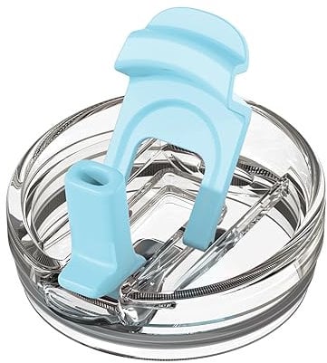Zukro Replacement Lid for 50 oz & 40 oz cold1 Reduce Tumbler, Fit for 42 oz, 35 oz, 30 oz Yeti Rambler Tumbler, Press-in Leakproof 2-in-1 Flip Straw Lid fit for Hydrapeak 40 oz Cup, Bluewave
