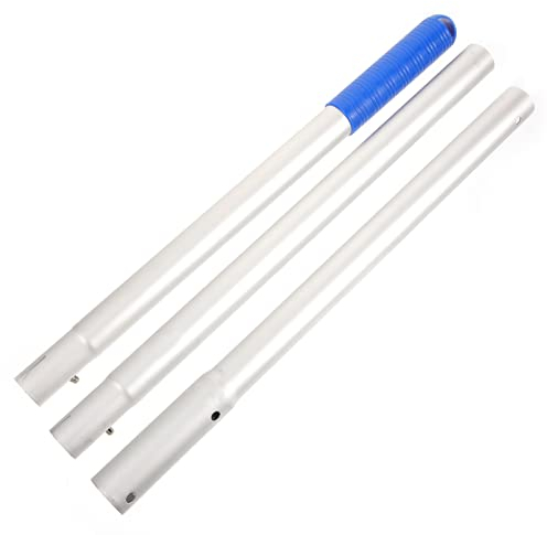 Happyyami Fischernetzstange Pool-Stange Metall-Verlängerung Reinigungsstangen Aluminium-Schwimmbad-Stange Griff Für Skimmer Kescher Rechen Saugkopf Und Bürste Poolstange