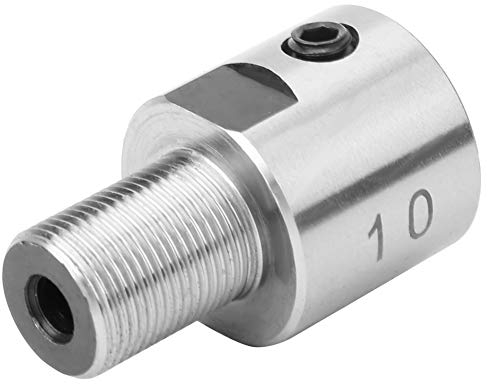 Drehmaschinen-Spindelstock-Spindeladapter, Spannfutter-Pleuel aus Edelstahl M14 X 1 für K01-50/63 K02-50/63 Drehfutter-Holzbearbeitungsdrehmaschine (10mm Griff*M14*1)