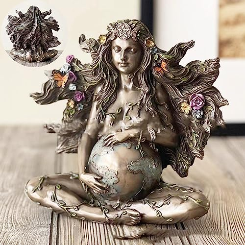 Millennial Gaia Statue,Gaja Mutter Erde Figur,Mutter Erde Göttin Statue Gaia,Figur der Göttin Mutter Erde,für Haus,Garten und Outdoor Decor