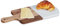Relaxdays Planche à découper rectangulaire, marbre & Bois, H x L x P : env. 1,5x38x18 cm, avec poignée, Nature - Blanc