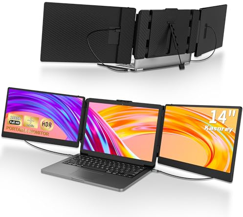 kasorey Laptop Screen Extender Series (S2 Triple Monitor, 14)