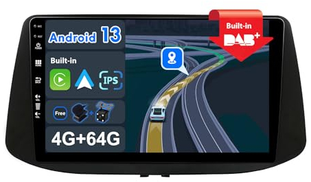 BXLIYER -[Eingebaut DAB]- Android 14 IPS Autoradio für Hyundai i30 (2017-2018) - Kabellos Carplay/Android Auto/DSP - 4G+64G - LED Kamera + MIC - 9 Zoll 2 Din - Lenkradsteuerung Fast-Boot 360-CAM WiFi