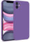 MyGadget Coque pour iPhone 11 - Case Silicone Souple & Soft Doublure Microfibre - Cover TPU Protection Extra Fine & Légère Violet