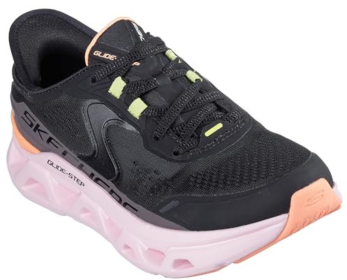 Skechers - Zapatillas para Mujer, Black Synthetic Mesh Multi Trim, 37 EU