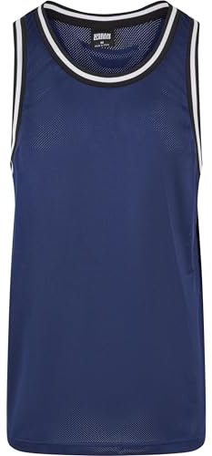 Urban Classics Camiseta de Tirantes de Malla, Azul Marino, M para Hombre