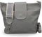 BRISE Umhängetasche Damen Echtes Leder ELLIE Handgemachte Crossbody Bag mit Ledergurt + Optionalen Breiten Gemusterten Riemen 6 Fächer Wasserdichte Schultertasche Made in Italy (Grau - 3)