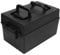 Motorcycle Battery Box, Outdoor Waterproof Marine Battery Box, Portable Plastic Batterys Boxes for Automotive, RV, Boat, Travel Trailer, Scooter (7.5 X 7.5 X 12.2in) (Black)