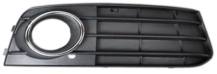 KMLONG Vorne rechts Nebelscheinwerfer Lampengitter Abdeckung Fit for Audi A4 B8 2008 2009 2010 2011 2012 ABS Kunststoff 8K0807682A 01C Stoßstange Blendenabdeckung für Nebelscheinwerfer an der Fron