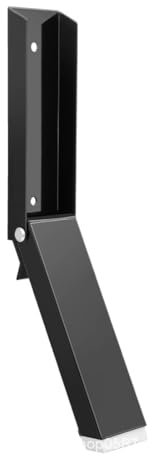 KGDUYC Topes para puertas Tope de puerta Tope de puerta resistente para piso Tope de puerta de acero inoxidable de un toque de goma para puertas interiores y exteriores Puerta de balcón (negro)