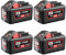 4er-Pack 9,0 Ah Ersatz für Milwaukee M18 Akku High Output Ersatz für Milwaukee 18V Akku 48-11-1880 48-11-1850 48-11-1860 Kompatibel mit Milwaukee 18-Volt-Batterien Akku-Elektrowerkzeugen