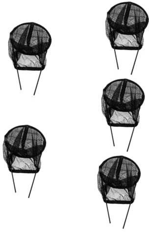 POPETPOP 5 Pièces Cage à Insectes Pot de Fleur extérieur barrière végétale Filet Filet de Jardin écrans protecteurs pour Nouvelles Plantes protecteurs de Plantes élancés Black