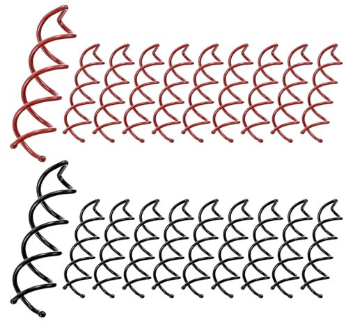 HJZHII 20 pièces pince à cheveux en spirale, spirales à cheveux épingles à cheveux en spirale épingles à cheveux en spirale pince à cheveux en spirale rotative pinces à cheveux DIY accessoires