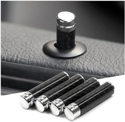 yaohaishao 4 Pcs Car Door Lock Knobs for VW T5 T6 T6.1 California Multivan Transporter T7 Multivan, Door Lock Pin Cover Interior Door Pull Pin Cover Knob Button Cover Car Accessories
