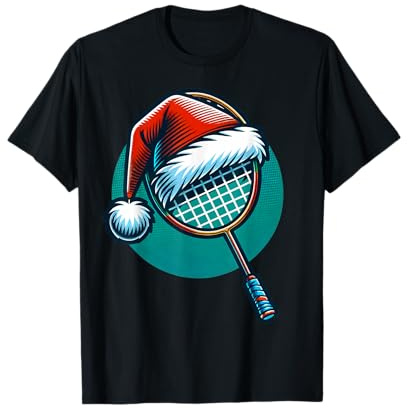 Weihnachts-Badminton T-Shirt
