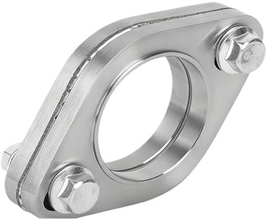 Auto Motorrad Auspuffrohr Schalldämpfer Flanschverbindung Kit Universal 2 Löcher 304 Edelstahl 45mm, 51mm, 57mm, 60mm, 63mm(2.25 inch 57mm)