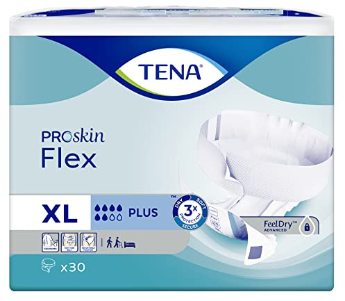 Case Saver 3 x TENA Flex Plus Extra Large (105 – 155 cm), 30 Stück