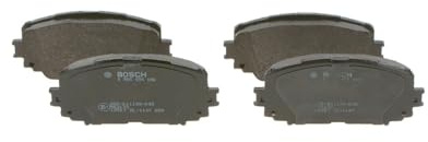 Bosch BP1106 - Brake Pads Car Front Axle - 1 Set of 4 Pads | Bosch Quality - Reduced Noise and Dust - ECE-R90 Certified - Copper-Free