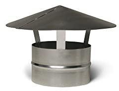 Roof Cowl 250mm Diameter 10. Ducting Pipe. Woodburner Flue Liner. Ventilation Pipe Chimney Pot rain hat Cover