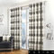 Fusion - Balmoral Check - 100 Pour cent Cotton Pair of Eyelet Curtains in Slate 46 Width x 72 Drop (117 x 183cm)