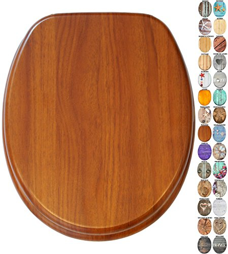Sanilo Sedile WC, grande scelta di belli copriwater da legno robusto e di alta qualità (Mogano)