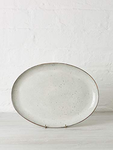 Broste Copenhagen 14533020 Speiseteller, Steingut, creme