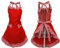 Veewon Schürzen für Frauen-Mädchen-Nette Retro Bowknot Cotton Cooking Restaurant Arbeit Individuelle Küchen-Schürze mit Taschen Gartenhaus (Rot)