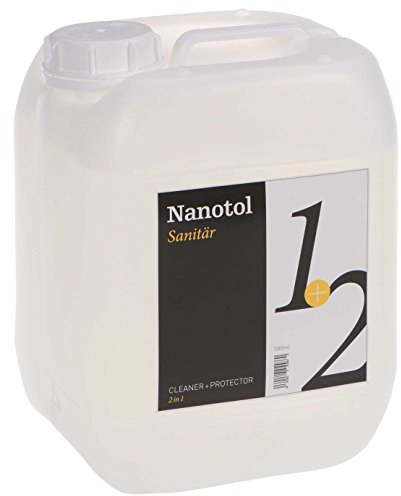 Nanotol Sanitär 1+2, Reinigungsversiegelung mit Easy-to-clean Effekt | Badreiniger, Entkalker und Nanoversiegelung für Dusche, Badkeramik, Armaturen