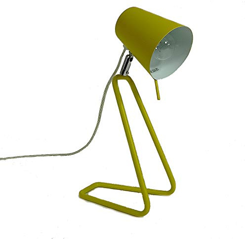 Dapo Tisch-Leuchte-Lampe ROSE gelb, H: 30cm, B: 12cm, Fassung E14 x1 max. 40 W, Arbeits-Schreibtisch-Nachttisch-Kinder-Fensterbank-Kommode-Leuchte-Lampe pfiffige Pastel-Farbe (gelb)