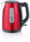 SEVERIN Bouilloire Large Ouverture 1L, 2 200W, Niveau D'eau Visible, Filtre Anticalcaire Amovible, Socle 360°, Inox/Rouge, WK 3417