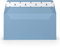 PAPERADO 1000 Briefumschläge DIN lang/DL Haftklebung mit Seidenfutter - Dunkelblau gerippt Hell-Blau - 100 g/m² Kuvert ohne Fenster 22 x 11 cm - Umschläge mit Haftklebung breite Klappe