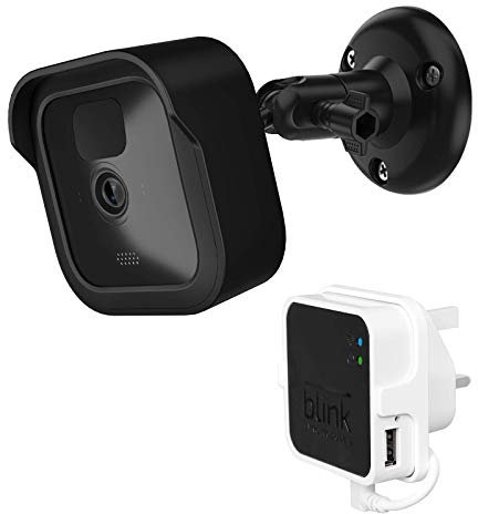 HOLACA Blink Outdoor Camera Mount, Weather Proof Protective Cover/Mount with Blink Sync Module Outlet Mount for All New Blink Outdoor Home Security Camera System, Black 1Pack