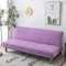 Hiseng Sofabezug 3 Sitzer Ohne Armlehne, Moderner Druck Clic Clac Sofahusse Stretch Schutzhülle Protector Bettcouch Schonbezug Couch überzug Sofabettüberzug (Lila,190-230cm)