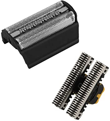 Braun 31B Ersatz-Rasiererteil Zubehör für Series 3 5000 6000 - Ersatzfolie und Cutter für 350 360 380 5612 5770 6520 - Folienkopfrasierer