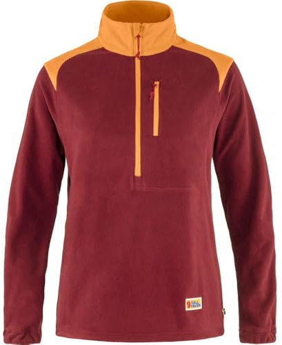 Fjallraven 84785-347-206 Vardag Lite Fleece W Sweatshirt Damen Bordeaux Red-Spicy Orange Größe L