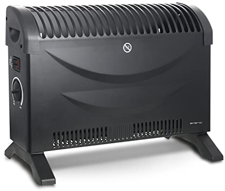 Emerio Elektroheizung Konvektor max. 2000W mit verstellbarem Thermostat Heizgerät mobil 3 Heizstufen (750W/1250W/2000W) energiesparend einstellbar stabile Standfüße mobil durch Griffe CH-128215.1