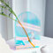 BEYLAB Vase Design de Mode Moderne Acrylique holographique Vase Transparent Rétro Acrylic Vase decoratif Décoration Chambre Salon Bureau-Coloré