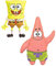 Toyland® 2er-Pack – Spongebob Schwammkopf und Patrick Star-Folienballons – 1 x 29 Zoll Spongebob und 1 x 36 Zoll Patrick-förmiger Charakter-Folienballon
