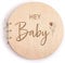 RunFar shop Holz Baby Party Gästebuch Baby Shower Taufe Geburstag Gästebuch zum Ausfüllen Alternative 22cm als Geschenk zur Geburtstag 40 Seiten