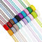 Swpeet 20 Rollen Gesamt 200 Yards 2.2cm×10 Yards Bunte Spitze Band Einseitige Blumenmuster Stoff Spitze Dekoration für Hochzeit, Nähen, Geschenk Verpackung