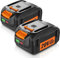 NEPOWILL 2 Packs 20V 6.0Ah Replacement Battery for Worx 20V, Compatible with Worx Battery WA3578 WA3575 WA3520 WA3525 Compatible with Worx 20V Cordless Tools WG630, WG322, WG543,