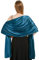 Xnova Stola damen Festlich 200 * 70 cm, Chiffon Schal Shawl Multifunktionstuch Leicht, Elegant übergroßen Schultertuch Chiffontücher für Abendkleid (Cyan)
