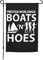 Seasonal Flag Boats N Hoes Black 30X45cm Outdoor Sign Double Sided Yard Flag Funny Outdoor Banner Decorations For Garden Outdoor Festival