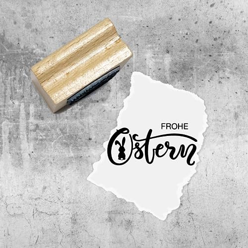 Stempel - Motivstempel - Ostern - Hase im O - Frohe Ostern